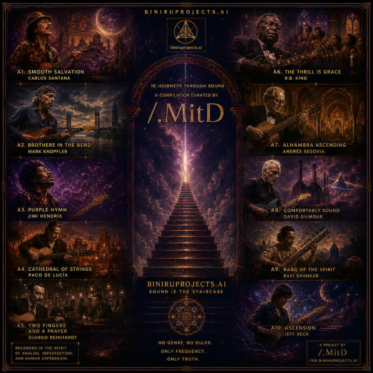 Guitar God's Vol. 1 cover art — 10 guitar legends, /.MitD compilation